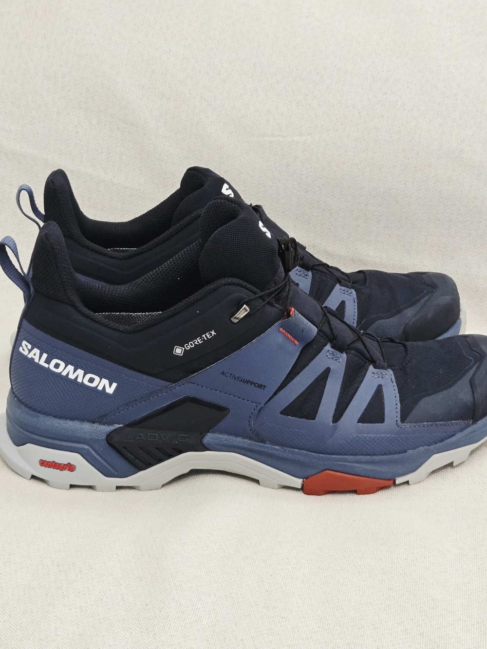 Salomon X Ultra 4 GTX Slate Blue Men's Hiking Shoes US 12.5 Like New